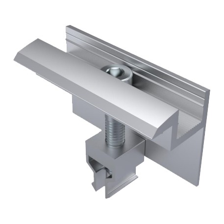 Morsetto clip terminale semplice in alluminio 70mm