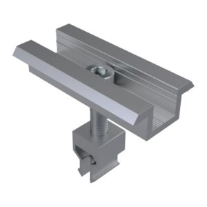 Morsetto clip centrale premontato in alluminio 70mm