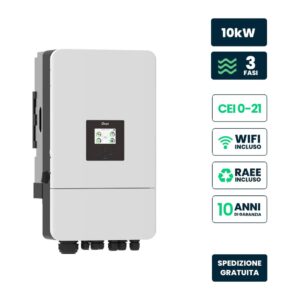 Inverter fotovoltaico deye trifase ibrido 10kW CEI 0-21