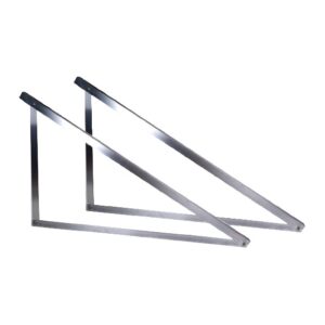 Triangolo solar in alluminio per moduli in orizzontale per impianti fotovoltaici su tetti piani.
