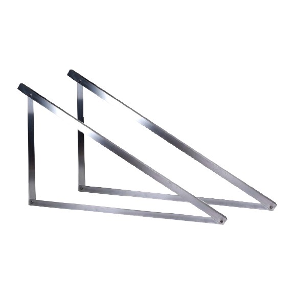 Triangolo solar in alluminio per moduli in verticale per impianti fotovoltaici su tetti piani.