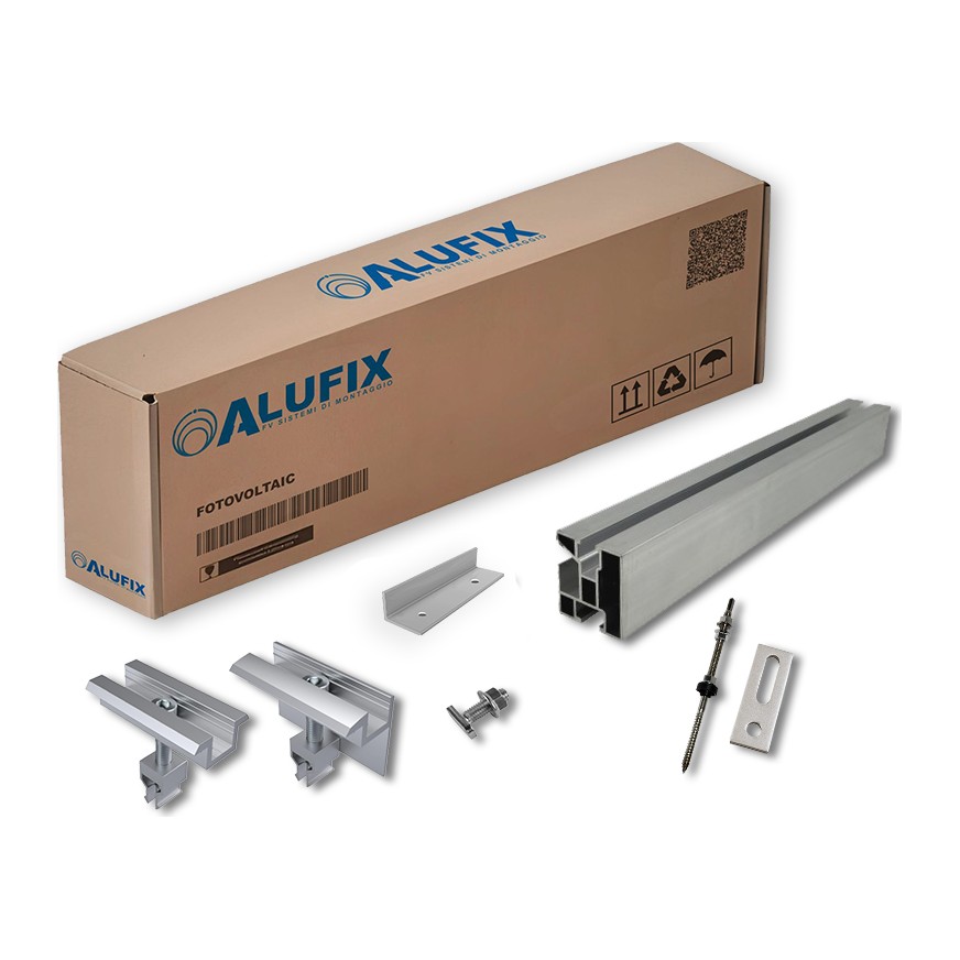 Kit strutture per impianti fotovoltaici per moduli in verticale KIT5695/V-14