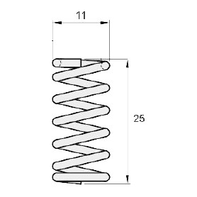 Molla in acciaio inox SN-FISS10