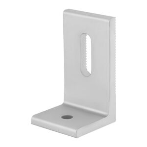 Piastra di supporto angolare dentata lunga in alluminio M10/M12
