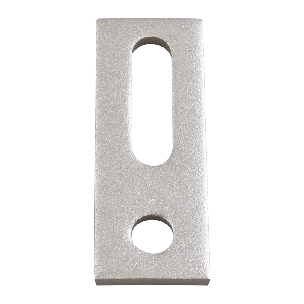 Piastra di supporto per vite doppio filetto M12 in acciaio inox
