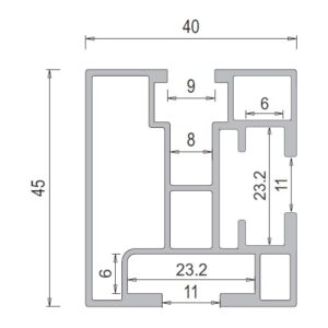 Profilo strutturale in alluminio VM-SS5697