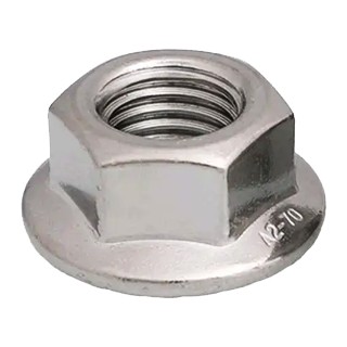 Dado flangiato M10 in acciaio inox