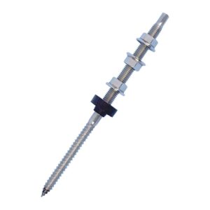 Vite doppio filetto  premontata in acciaio inox