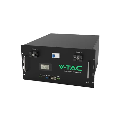 V-TAC Batteria di Accumulo Rack LV 9.6kWh LFP 48V 200Ah 100A Nera CEI 0-21