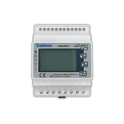 Meter Trifase con CT Esterno e RS485 Contatore Bidirezionale per Inverter Deye e Solis