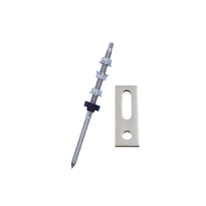 Kit Vite doppio Filetto con Piastra di supporto in acciaio inox