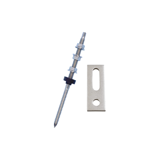 Kit Vite doppio Filetto con Piastra di supporto in acciaio inox